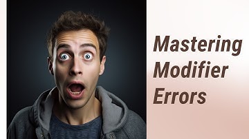 Correcting Modifier Errors: Mastering English Grammar