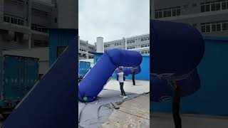 No External Pump Needed! Outdoor Setup Demo of Inflatable Arch with Built-in Pump#inflatable
