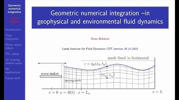 Geometric numerical integration in geophysical and environmental fluid dynamics - Onno Bokhove