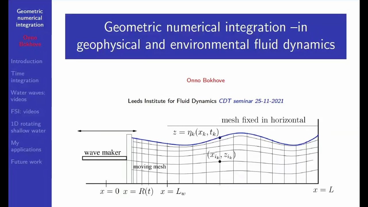 Onno Bokhove - Professor - Leeds Institute for Fluid Dynamics