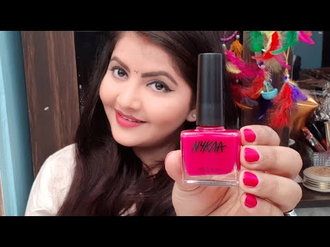 Nykaa wedding edition nailpaint review | shade 268 pin up pink | nailpaint for Indian skin tone |