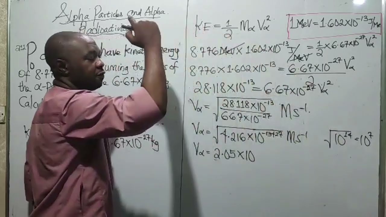 NUCLEAR PHYSICS: Solutions To Questions On Alpha particles and Alpha Radioactivity Lesson 2