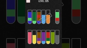 water sort color puzzle level 325 gameplay walkthrough solution