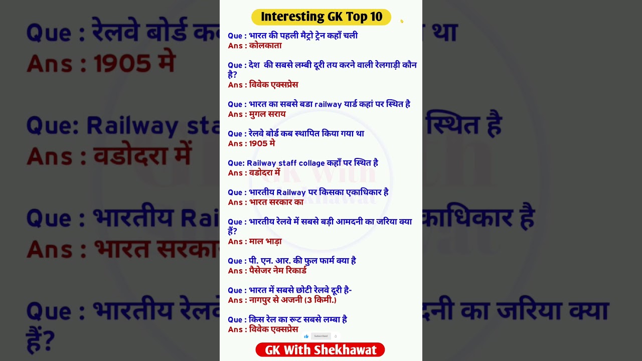 Railway Group D||ALP||RAILWAY TECHNICIAN||railway important question and answer 