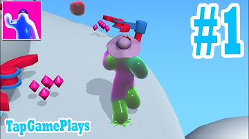 BLOB RUNNER 3D All Levels Gameplay Android, iOS ( level 1-15 )