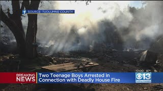 Tuolumne County House Fire Results In Arrests