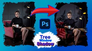 Manipulation in Photoshop | Create Window  Shadow on  photo in photoshop...#photoshoptutorial #photo