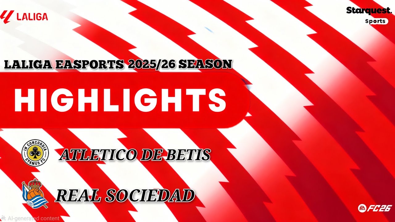 Atletico de Betis vs Real Sociedad | LaLiga EA SPORTS MD 1 | Full Match ...