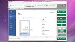 Using the training materials ECDL (Gemini)