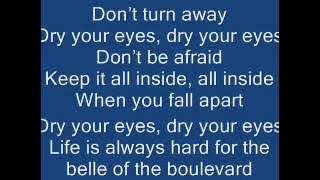 Belle of the Boulevard - Dashboard Confessional Lyrics