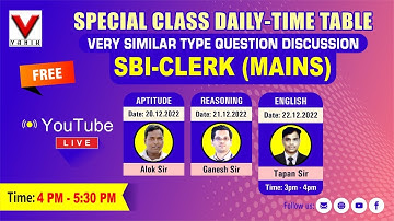 22th DECEMBER lENGLISHlSBI CLERK MAIN MEMORY BASED QUESTION DISCUSSION BY VANIK BEST FACULTY #vanik