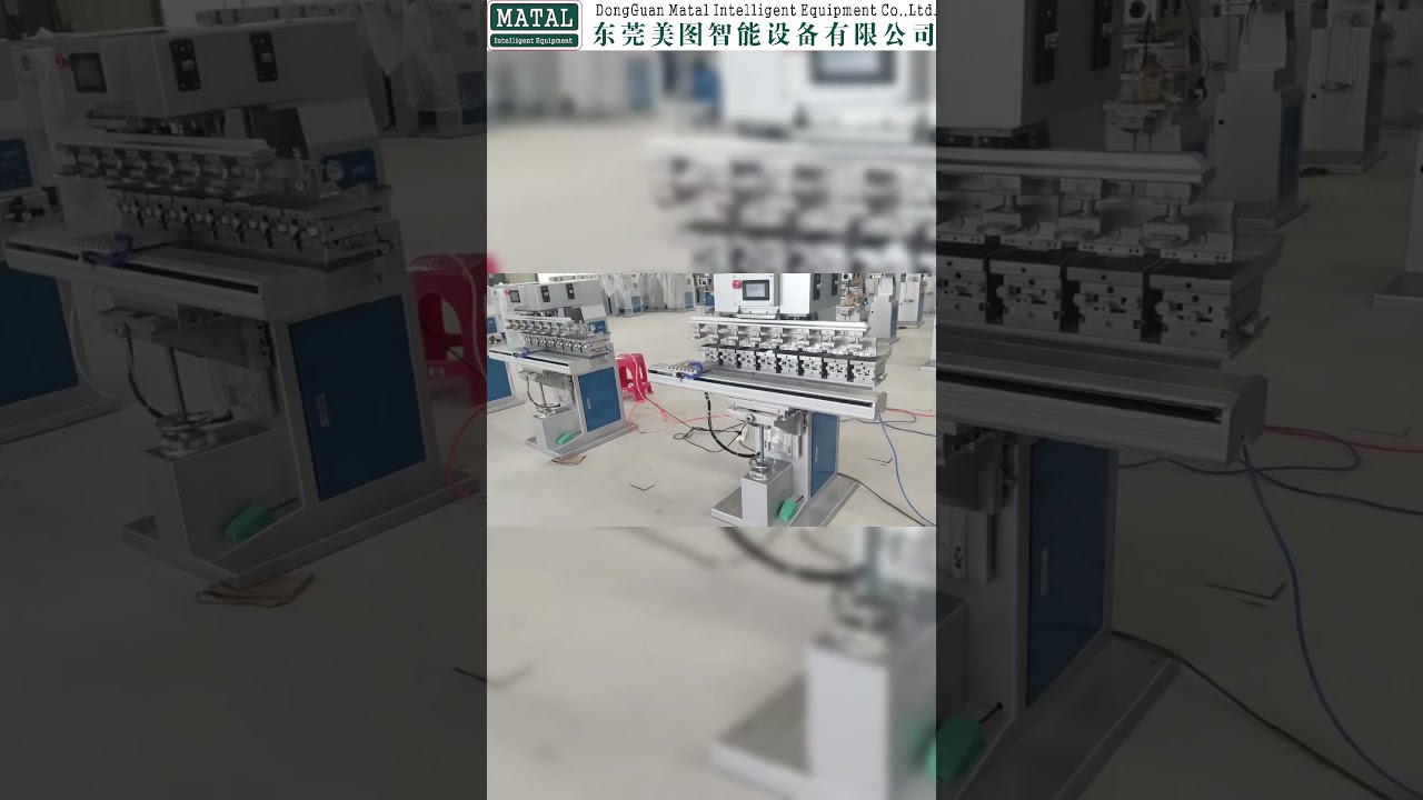 8 Color Shuttle Servo Pad Printing Machine  