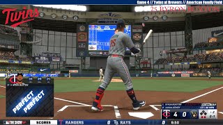 MLB THE SHOW 24 | Minnesota Twins at Milwaukee Brewers | Game 4