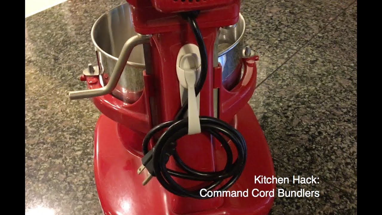 Kitchen Hack - Command Cord Bundlers 