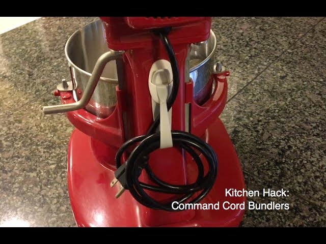 Kitchen Hack - Command Cord Bundlers 