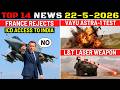 Indian Defence Updates : France Rejects Rafale ICD,Vayu Astra-1 Test,L&amp;T Laser Weapon,Tejas Mk2 2027