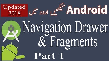 55. How to implement Navigation Drawer using Android Studio Part 1 - Urdu/Hindi