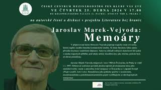 Jaroslav Marek-Vejvoda: Memoáry