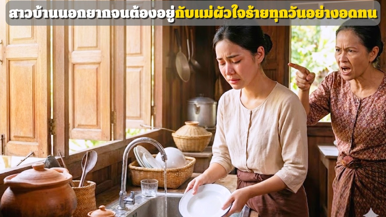 สาวบ้านนอกยากจน ต้องทนอยู่กับแม่ผัวใจร้ายทุกวัน | เรื่องบ้านเรา