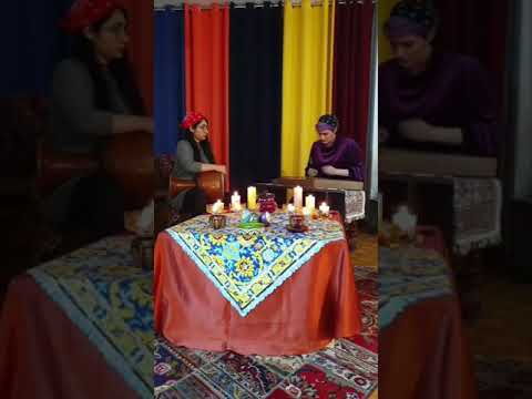 اجرای زنده دونوازی سنتور سمیه آبکار و و تنبک مستانه زهیری قطعه سرانداز استاد پرویز مشکاتیان سنتوری