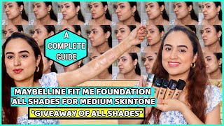 Shades Guide - Maybelline Fit me Foundation | Swatches + Undertone | Waysheblushes