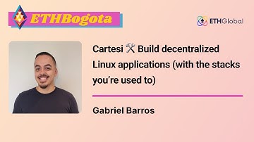 Cartesi 🛠 Build decentralized Linux applications (with the stacks you’re used to) - Gabriel Barros