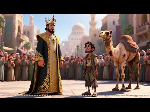 ملك أعطى فقير جمل عديم الفائدة ليسخر منه لكنه ندم على ذلك ندم ا مرير ا