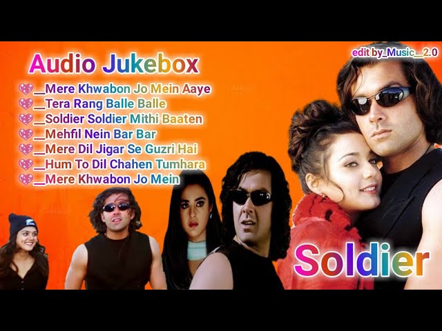 Soldier movies songs 💖 Audio Jukebox 💖 Bollywood movie song 💖 romantic songs hindi class=