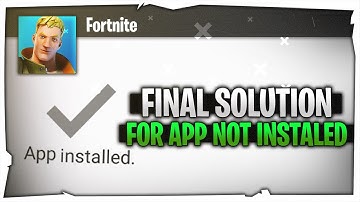 *NEW* FIX APP NOT INSTALLED NOW - FORTNITE MOBILE 2022 😱