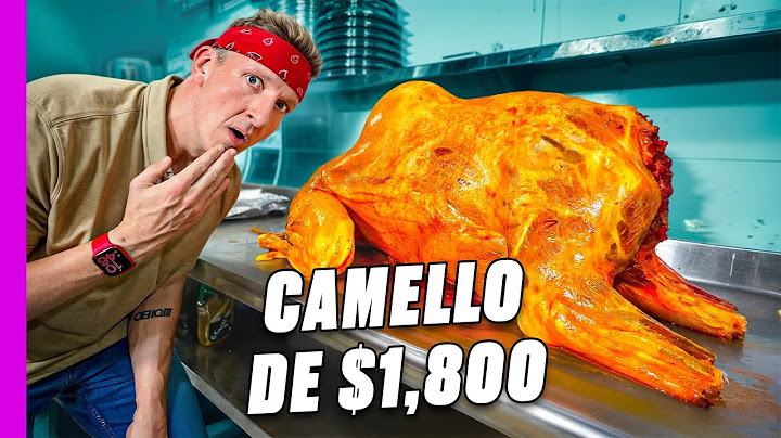 ¡Probando la rara bandeja de camello bebé de Dubái!