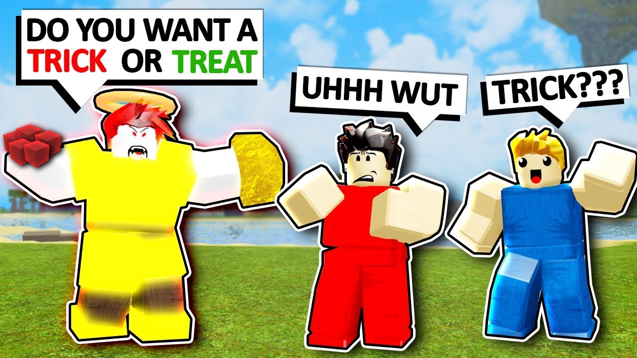 Reverse Trick Or Treating In Roblox Booga Booga Youtube - can i get uhhhh roblox animation youtube