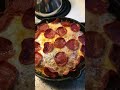 Frittata topped with Parmesan cheese and turkey pepperoni￼