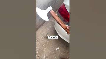 Hand Made Beautiful axe with leather sheath D2 steel blade Wooden handle #axe #short #fyp #shorts