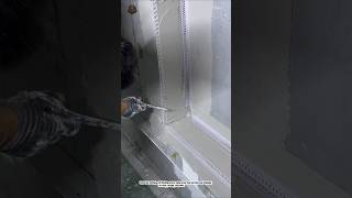 Perfect Corner Finishing Technique | Fast & Clean Wall Plaster Detail #Shorts