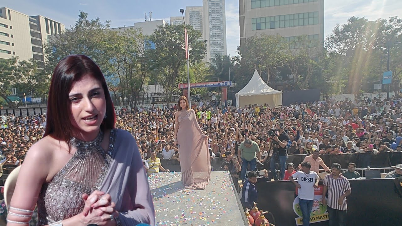 Победительница Bigg Boss 19 Фархана Бхатт прибыла на фестиваль Малад Масти Аслама Шейха