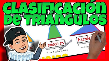 🔺 CLASIFICACIÓN de los TRIÁNGULOS para NIÑOS