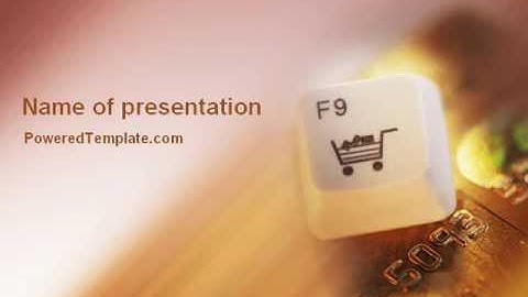 Online Purchase PowerPoint Template by PoweredTemplate.com