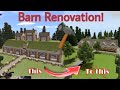 Minecraft Barn Renovation | DibbleCraft | speed build