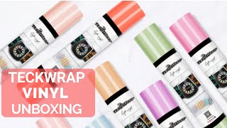 TeckWrap Vinyl Unboxing (Brand New Vinyl) So Many Possibilities To Create Crafts With