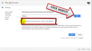 Connecting Google Scholar to the Mount Library