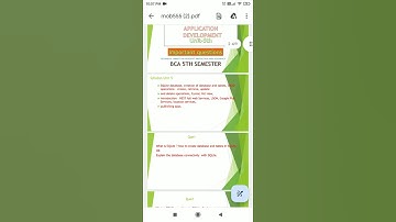 mobile application development bca imp question mcu