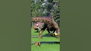 🔥SPINOSAURUS vs TYRANNOTITAN in JWE2 #dinosaur #spinosaurus #jurassicworld #jwe2 #jurassicpark