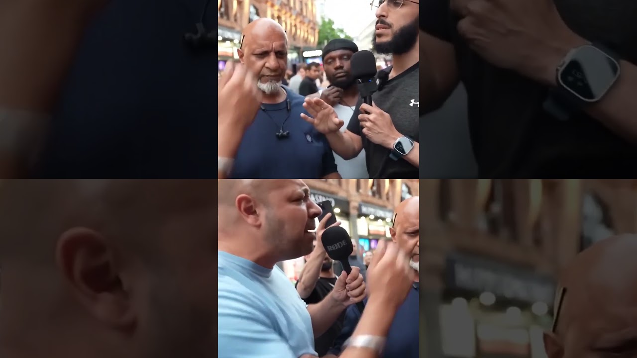 Tommy Fan Tries to Intimidate Muslim