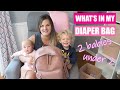 WHAT'S IN MY DIAPER BAG| 2 UNDER 2| TODDLER AND NEWBORN DIAPER BAG 2019