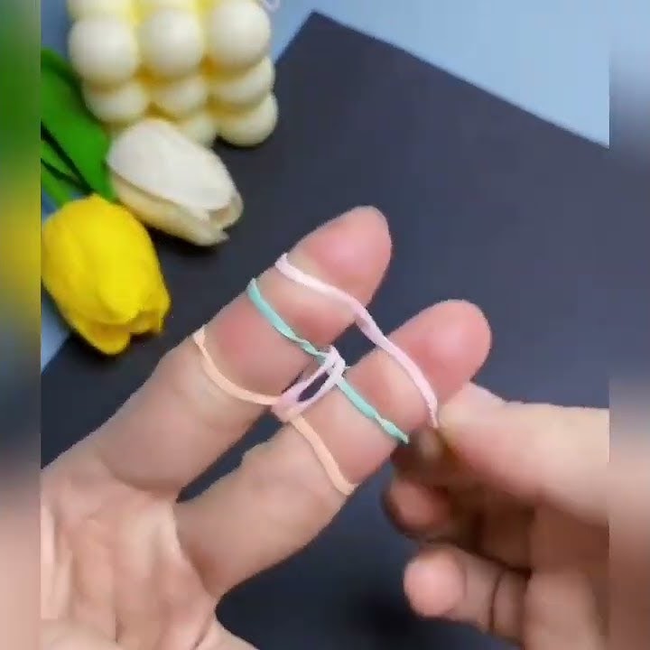 Make DIY Easy Bracelet with Rubber|Rubber band Craft#shorts#bracelet#rubberband