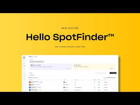 Hello SpotFinder™