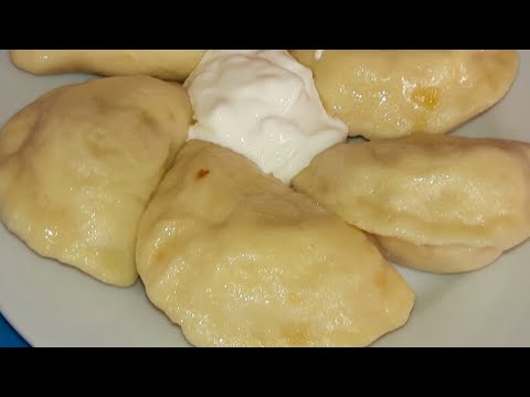 Очень вкусные  вареники с картошкой! Лучшее тесто для вареников! Пошаговый рецепт приготовления!