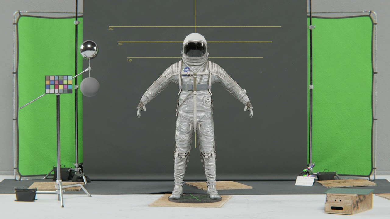 NASA Mercury Navy Mark IV Spacesuit Turntable