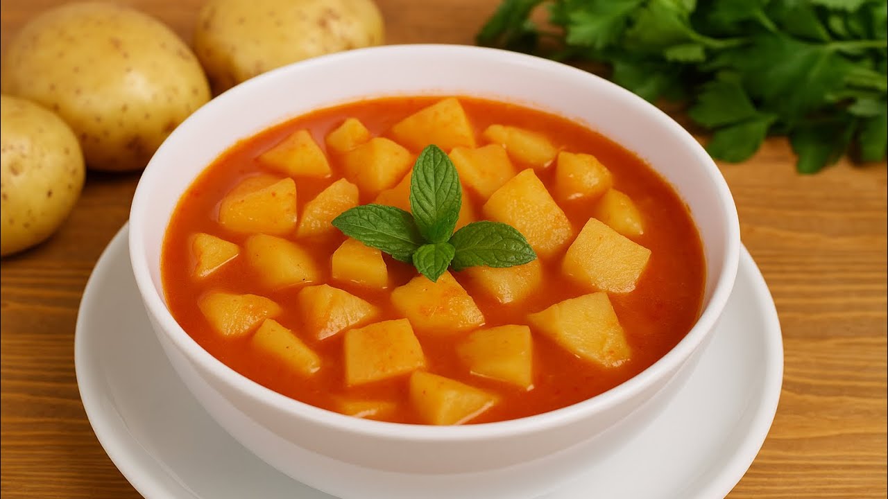 AKŞAMA NE PİŞİRSEM DİYENLERE! 🍽️ ETSİZ KOLAY YEMEK TARİFİ #Sulupatatesyemeği