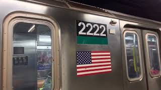 NYCT: R62As #2222 & #2001 (6) + R62A #2149 (6) leaving Grand Central - 42nd Street